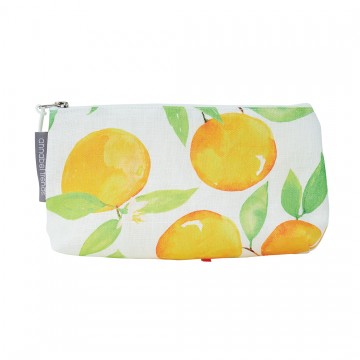 Cosmetic Bag | Amalfi Citrus | Linen | Small